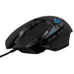 Logitech G502 HERO High Performance Gaming Muis, HERO 25K sensor, 25.600 DPI, RGB, Aanpasbare Gewichten, 11 Programmeerbare Knoppen, on-board geheugen, PC/Mac - Zwart