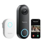 Beste slimme deurbel Reolink 2K+ Video Deurbel Wi-Fi met Camera, Groothoek, Tweeweg Audio, Slimme Menselijke Detectie en Waarschuwingen, 2.4/5GHz WiFi, SD-kaartsleuf, met Chime, Video Doorbell WiFi (Plug-in Versie)