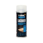 Beste blanke lak voor buiten INRAL acrylvernis spray - sneldrogende zijdeglans blanke lak spray, waterbestendig - ideale spuitlak voor acrylverf - hitte- en krasbestendige UV-lak voor doe-het-zelvers, houtbewerkers en vakmensen