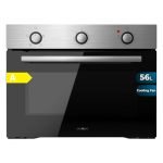 Beste combi oven inbouw 45 cm Cecotec Hexa C134500 Inbouwoven, 45 cm, roestvrij staal, 2600 W, capaciteit 56 l, laag stroomverbruik, 4 functies, timer, stoomreiniging, stomen