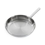 BK Bright Koekenpan 28 cm, RVS 18/10, 3-Ply, Inductie | Ongecoat, Stay-Cool handgreep, gepolijst RVS, ovenbestendig tot 220 °C en vaatwasmachinebestendig
