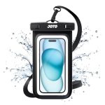 Beste waterdichte telefoonhoes JOTO Universele Waterdichte Telefoonhoes, IPX8 Onderwater Droge Zak voor iPhone 13 Pro Max Mini, 12 11 Pro Max Xs XR X 8 7 6S, Galaxy S20 Ultra/S10/S9/S8, Note 10+/10/9/8, tot 7'' -Zwart