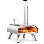 BIG HORN Outdoors Pizzaovens Houtpellet Pizzaoven Houtgestookte Pizzamaker Draagbare Roestvrijstalen Pizzagrill