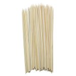 Houten kampvuurspies, 100 stuks, naturel, 100 cm x Ø 6 mm, barbecuepieken om te grillen, houten stok, houten spies voor barbecue, vuurkorf, open haard, festival, camping