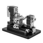 ZHRUI Hoog vermogen 60W krachtige mini metaal DIY roterende draaibank gereedschap met basis 12000 RPM voor hout, zachte metalen, plexiglas, plastic