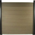 Schutting set composiet 8 x 1,6 m - Gratis bevestigingsset - Bruin - kastanjebruin