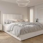 AXLIVING Boxspringbed Merea, beige, met opberglade, 180x200 cm