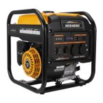 maXpeedingrods Inverter stroomgenerator 3800W benzine 4-takt met twee 230V | en USB noodstroomgenerator met led-display en tank van 7,5 liter voor camping, werkplaats en thuisgebruik