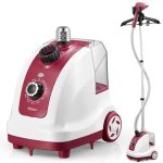 Yabano kledingstomer en verticale stomer, 1950 W, professionele kledingstomer, 40 g/min constante stoom, 11 stoomstanden, 1,35 l afneembare watertank, 10 seconden opwarmtijd, mobiele staande stomer