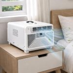 Nieuwe Mobiele Airco 3400 BTU, Compacte 3-In-1 Compressor-Airco Met Laag Verbruik Van 300 W, 16–32 °C Temperatuur, Afstandsbediening En Timer Van 1–12 Uur, Studentenkamer En Slaapkamer
