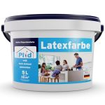 Plid® Latexverf mat wit, afwasbare verf voor binnen, voor keuken en badkamer, latexverf, afwasbaar, gemakkelijk te reinigen en niet slakkend, afwasbaar, niet vullend (5000 ml, mat)