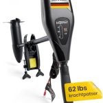 Terena® Miganeo buitenboorder elektromotor 62 lbs -2006 kg stuwkracht 696 watt met batterij LED -12 volt 28,2 kp geschikt voor zout water