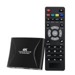 ZUMKUNM 4K Ultra HD digitale mediaspeler voor USB-sticks en microSD-kaarten met HDMI 4K en analoge AV, digitaal display, automatische weergave, back-up en loopcapaciteit, video's