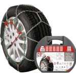 RD9 Sneeuwkettingen van metaal, RD9 mm, maat nr. 130, set van 2 stuks, handschoenen inbegrepen