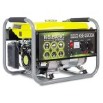 KS BASIC 2200А Stroomgenerator, 5,5 pk, 4-takt benzinemotor, aluminium alternatief, automatische spanningsregelaar (AVR), 2200 watt, 16 A, 230 V generator, voor thuis- en vrijetijdsgebruik