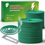 Muggenspiraal 48 spiralen (24x2) - Bescherming tegen muggen, muggenwerend middel, rookspiraal, anti-muggen, citronella muggenspiralen voor kamperen in de buitenlucht, onmisbaar in de zomer, met houder