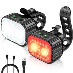 Beste fietsverlichting racefiets CIRYCASE Fietsverlichting Fiets, Super Helder Fietslicht USB Oplaadbaar, IPX6 Waterdicht Fietslicht voor Nachtritten/Camping/Rugzak, 8+12 Verlichtingsmodi, Langere Levensduur van de Batterij (2 Setje)
