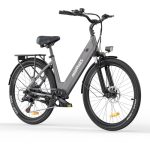 MileCity1 26” Elektrische Fiets Voor Volwassenen, 250W Motor Met 36V 13AH Verwijderbare Batterij, 42nm Koppel, 25KM/H Bij 100KM, IPX65 Waterdicht, Voordelige Elektrische Fiets