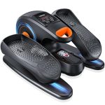 YOSUDA 2026 Nieuwe Mini Elektrische Crosstrainer, Onderbureau Elliptische Trainer met 3D Voetmassage, 10 Snelheden, Plug & Play, Zeer Stil, Geschikt voor Senioren en Kantoor
