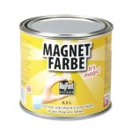 Magneetverf Magpaint, doos van 500 ml, magnetische muurverf voor kinderlijk eenvoudig maken van magnetische ondergronden op kantoor en thuis