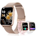 Smartwatch voor dames met Bluetooth Bellen, 1,83" HD Scherm, 24-uurs Hartslagmeting, SpO2, Slaapmonitor, IP68 Waterdicht, 120+ Sportmodi, Fitness Tracker voor Android en iOS