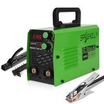 Beste elektrode lasapparaat SPRIGHOLLY Mini elektroden lasapparaat 230 V 145 A, stick/lift TIG 2 in 1, met hoogwaardige aardingsklem, IGBT inverter & led-display, warmstart & boogkracht, upgrade ARC145