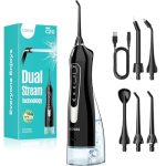 Beste waterflosser COSLUS C20 Draadloze Monddouche voor Tanden, Grote Tank van 300 ML