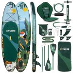 HUIIKE Opblaasbaar SUP Board 10' en tot 130 kg met Accessoires Inbegrepen