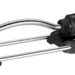 Gardena Aqua S zwenksproeier: Gazonsproeier voor het besproeien van oppervlakten van 90-220 m², reikwijdte 7-17 m, sproeibreedte max. 13 m, gentegreerd metalen filter (18700-20), Zwart, Oranje, Zilver