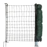 horizont strongLine hondenhek 9 Fiberglas palen - dubbele punt, 25 m lang, 110 cm hoog - alles zonder stroom, hondenhek voor camping, mobiele omheining voor de tuin