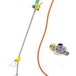 GLORIA Thermoflamm Bio Professional Plus Set Gasafvlamapparaat, krachtig voor grote oppervlakken, aansluiting met drukgasfles, onkruidbrander voor de onkruidvrije tuin, incl. drukregelaar