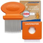 Luizenkam en netenkam 3-in-1 van metaal met loep, extra fijne tanden. Voor kinderen en volwassenen. Schuppenkam. Vlooienkam hond en kat