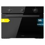 Cecotec Bolero Hexa C134500 Glass Black A Inbouwoven, 56 l, 2600 W, 4 functies, convectiemodus, X2 stoombasis, laag verbruik, eenvoudige reiniging, ventilator, 3 standen