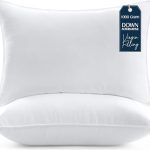 Utopia Bedding Premie Kussen (Set van 2), 50 x 70 cm Beddenkussens, Zachte Stof met Holle Vezelvulling (Wit)