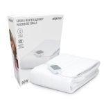 alpina Warmtedeken 1 Persoons - Elektrische Bovendeken - Onderdeken 3 Standen - Wasbare Elektrische Knuffeldeken - Warmte Deken Elektrisch - Deken 80x150 cm - Wit