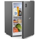 Upstreman 71 liter volledig koelkast zonder vriesvak, 1-10 °C, 7-traps temperatuurregeling, ledverlichting, 40 dB stil, energiebesparende volledig koelkast voor slaapkamer, kantoor, keuken, CR71