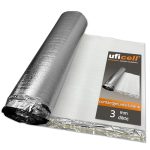 Beste isolerende ondervloer laminaat Geluidsisolatie uficell® ALU Plus PE-schuim Ondervloer voor laminaatvloeren met aluminium dampscherm Dikte: 2 mm Perfecte geluidsisolatie voor laminaat- en parketvloeren (dikte 2 mm | 25 m²)